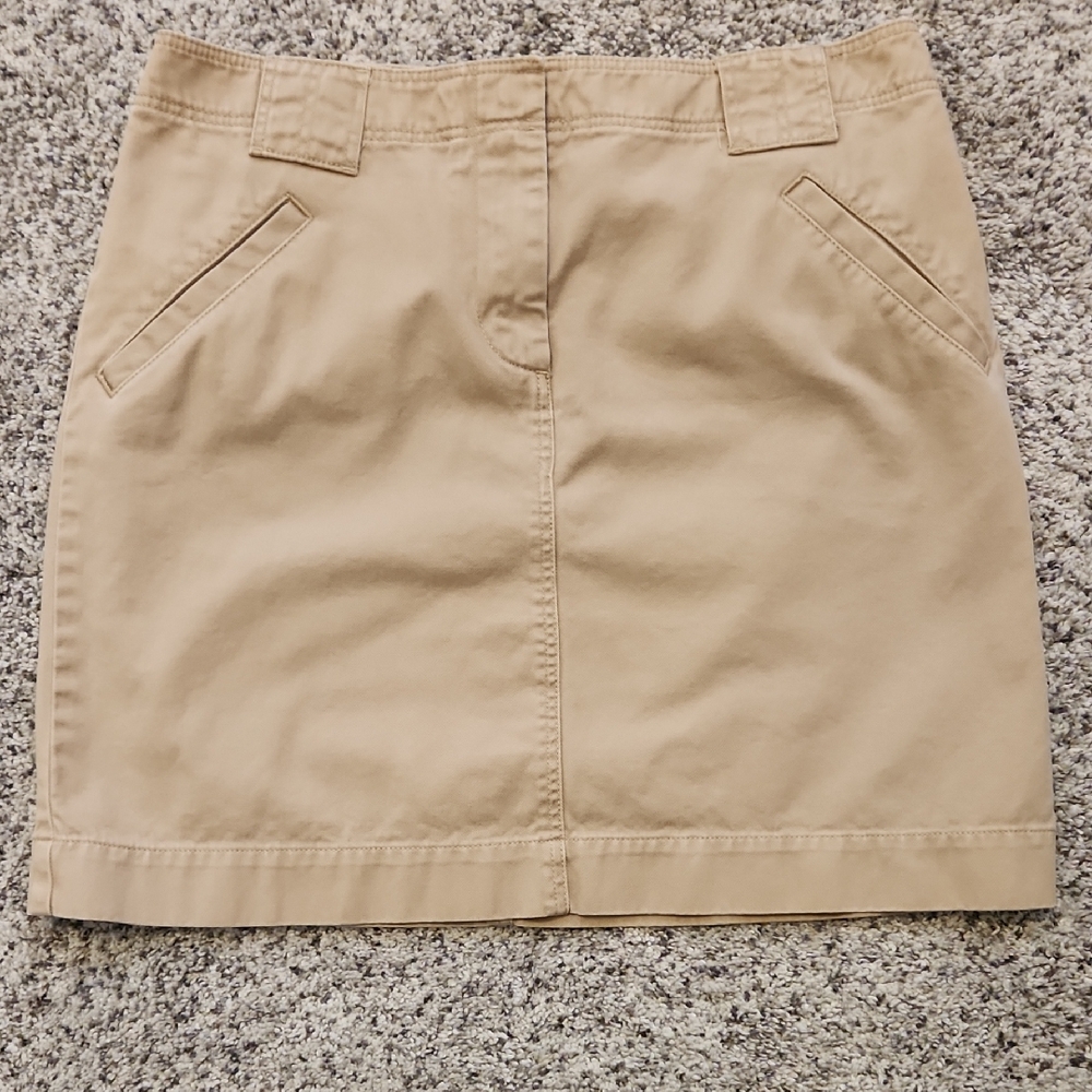 J. Crew Beige Mini Skirt